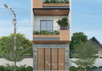 Nhà phố 2 tầng đẹp và hiện đại 